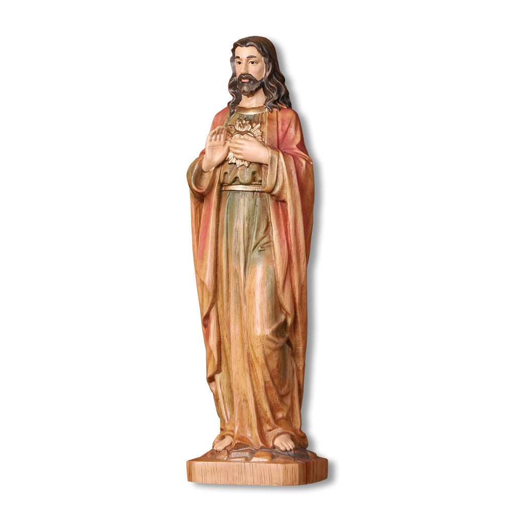 Handcrafted Jesus Blessing Hand Wood Statue | Divine Religious Decor - QIADGE